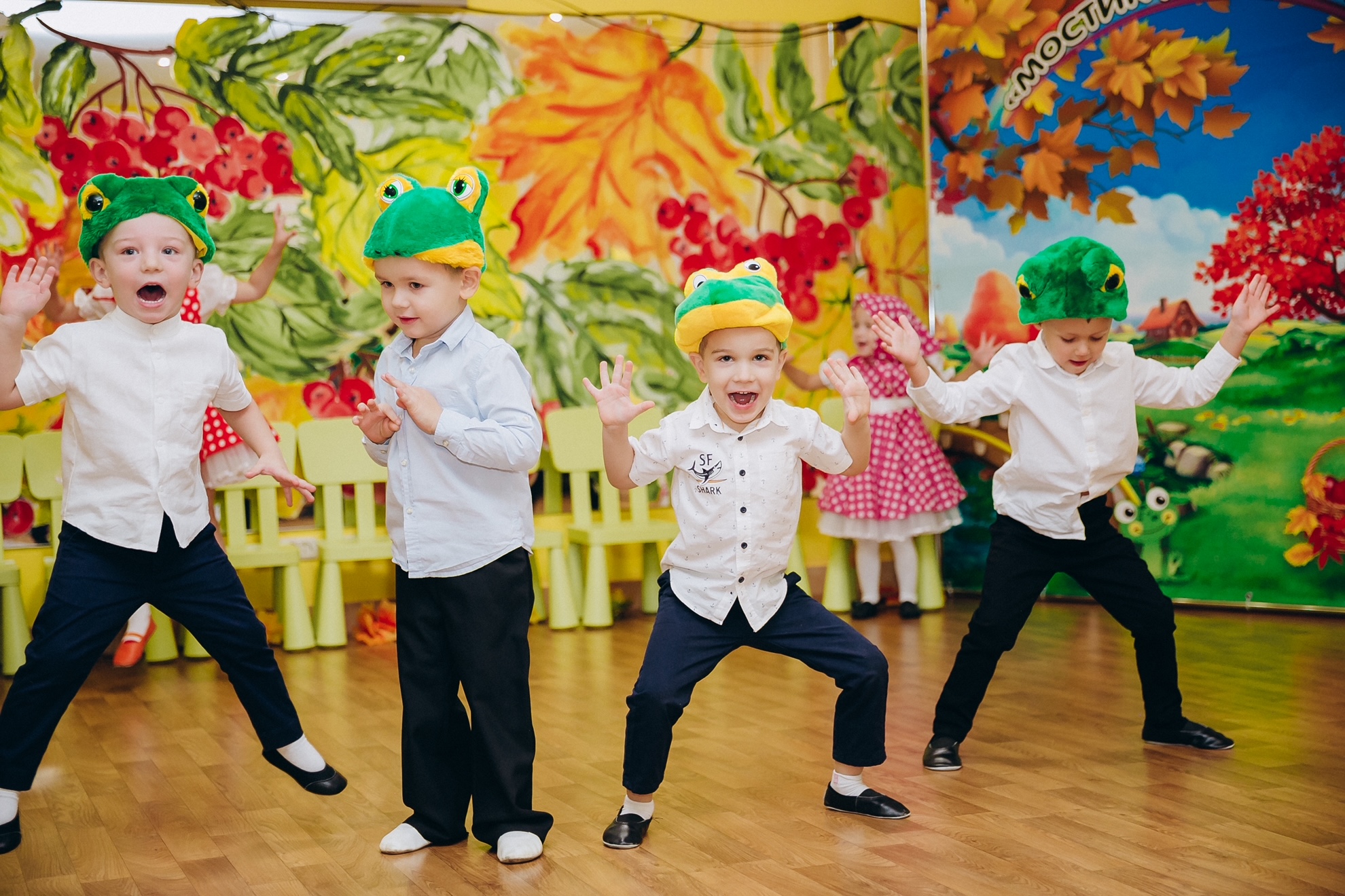 Праздник осени, Средняя группа, в частном детском саду рядом с Подольском